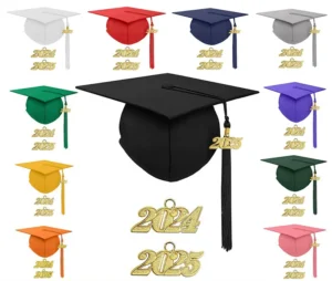 Graduation Tassels and Caps for Bachelor’s, Master’s, and Degrees, including Faculty