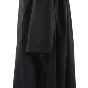 Deluxe Slotted Black Master’s Graduation Gown with Cap and Hood