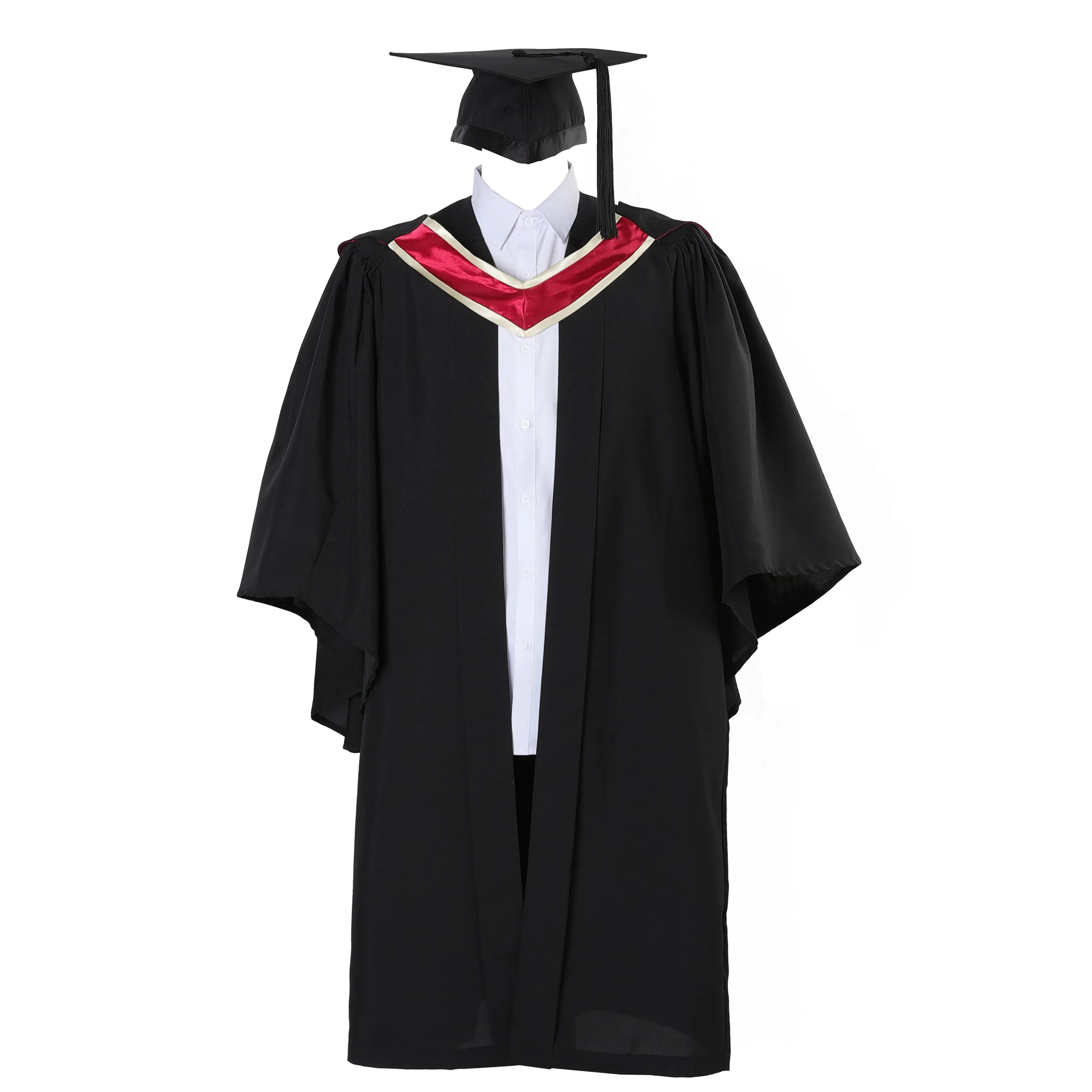 UK Deluxe Bachelor’s Graduation Gown, Hat, and Stole 3 UK Deluxe Bachelor’s Graduation Gown, Hat, and Stole
