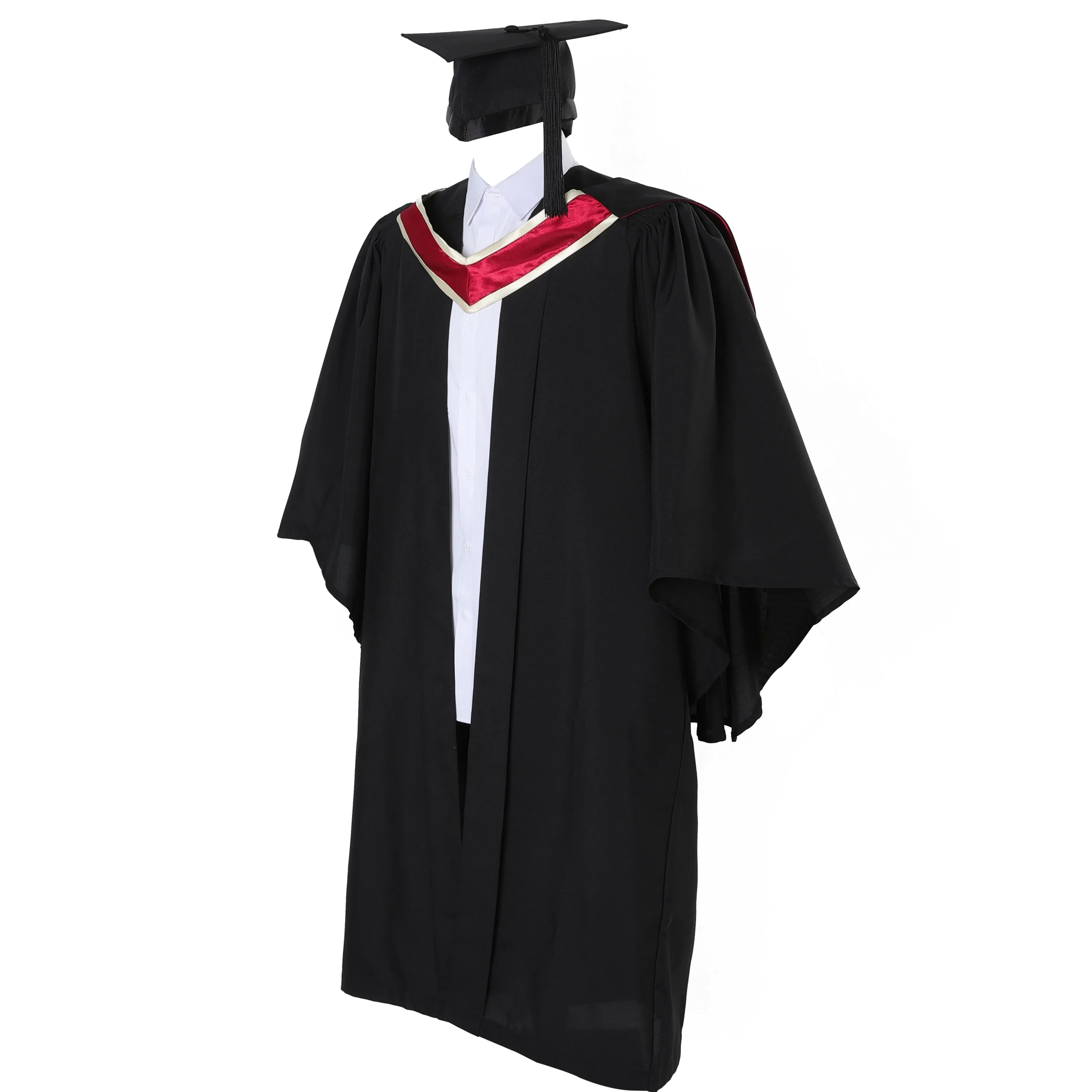 UK Deluxe Bachelor’s Graduation Gown, Hat, and Stole 4 UK Deluxe Bachelor’s Graduation Gown, Hat, and Stole