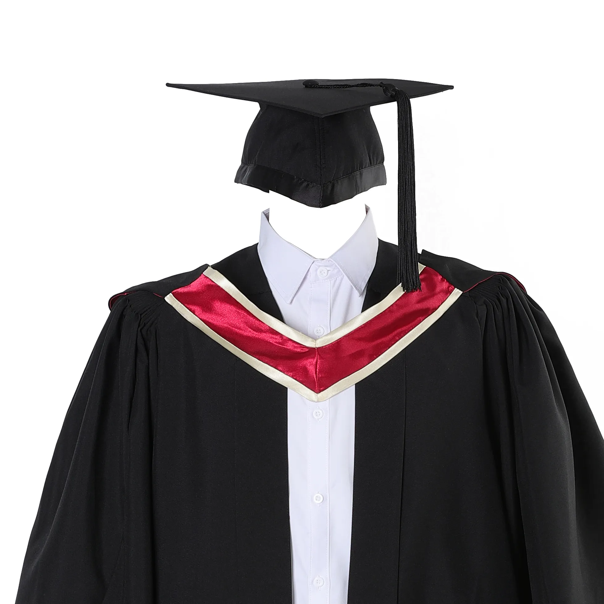 UK Deluxe Bachelor’s Graduation Gown, Hat, and Stole 2 UK Deluxe Bachelor’s Graduation Gown, Hat, and Stole