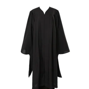 Budget-Friendly Black Master’s Graduation Gown with Cap and Hood