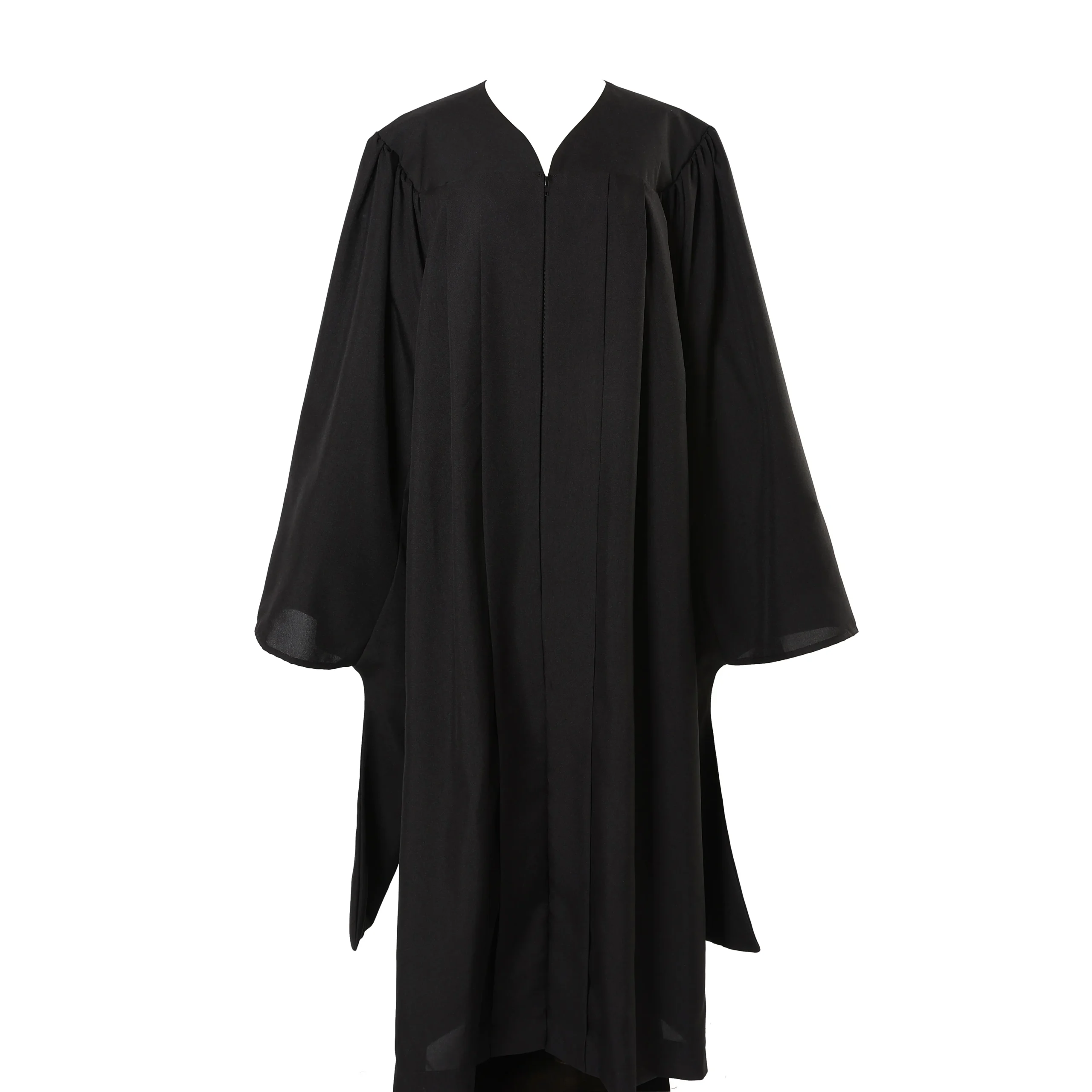 Budget-Friendly Black Master’s Graduation Gown 2 Budget-Friendly Black Master’s Graduation Gown with Cap and Hood