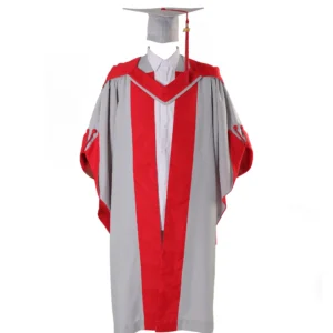 UK Deluxe Doctorate Graduation Gown, Hat, and Stole