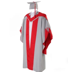 UK Deluxe Doctorate Graduation Gown, Hat, and Stole