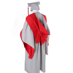 UK Deluxe Doctorate Graduation Gown, Hat, and Stole
