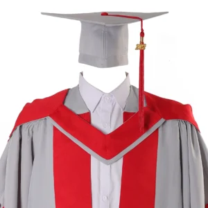 UK Deluxe Doctorate Graduation Gown, Hat, and Stole