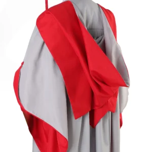 UK Deluxe Doctorate Graduation Gown, Hat, and Stole