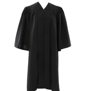 Deluxe Slotted Black Bachelor’s Graduation Gown