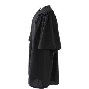 Deluxe Slotted Black Bachelor’s Graduation Gown