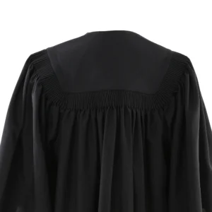 Deluxe Slotted Black Bachelor’s Graduation Gown
