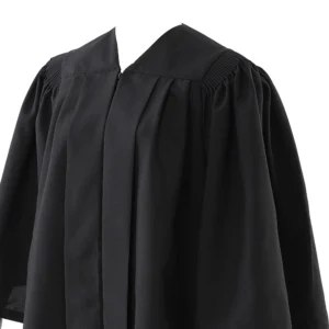Deluxe Slotted Black Bachelor’s Graduation Gown