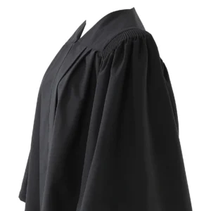 Deluxe Slotted Black Bachelor’s Graduation Gown