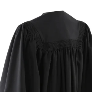 Deluxe Slotted Black Bachelor’s Graduation Gown