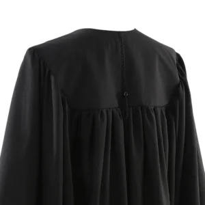 Budget-Friendly Black Master’s Graduation Gown with Cap and Hood