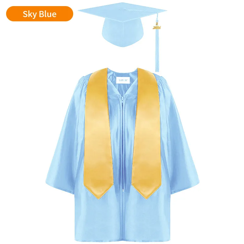Shiny Kids Graduation Gown & Cap with Tassel Charm for Home School | Elementary School | Kindergarten 11 Shiny Kids Graduation Gown & Cap with Tassel Charm for Home School | Elementary School | Kindergarten