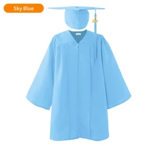 Shiny Kids Graduation Gown & Cap with Tassel Charm for Elementary School