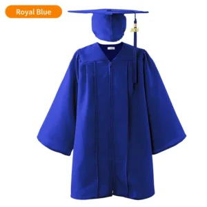 Shiny Kids Graduation Gown & Cap with Tassel Charm for Elementary School