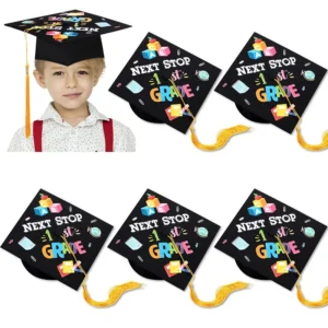 Children’s Graduation Ceremony Embroidered Print Cap