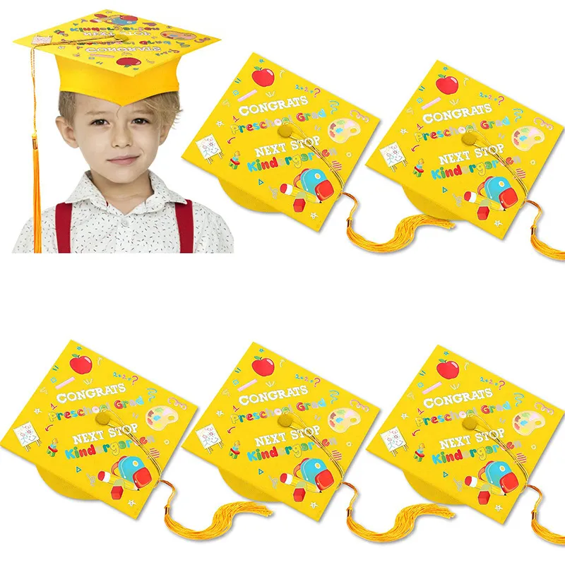 Children’s Graduation Ceremony Embroidered Print Cap 4 Children’s Graduation Ceremony Embroidered Print Cap