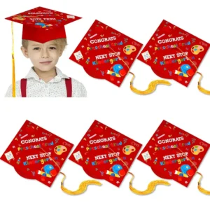 Children’s Graduation Ceremony Embroidered Print Cap 8 Children’s Graduation Ceremony Embroidered Print Cap