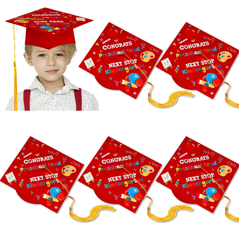 Children’s Graduation Ceremony Embroidered Print Cap 3 Children’s Graduation Ceremony Embroidered Print Cap