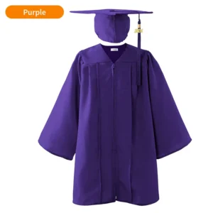 Shiny Kids Graduation Gown & Cap with Tassel Charm for Elementary School