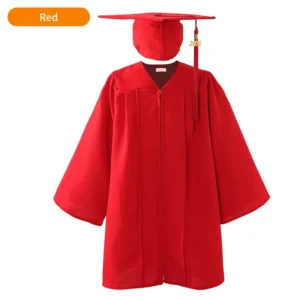 Shiny Kids Graduation Gown & Cap with Tassel Charm for Elementary School