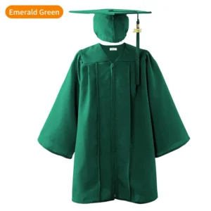 Shiny Kids Graduation Gown & Cap with Tassel Charm for Elementary School