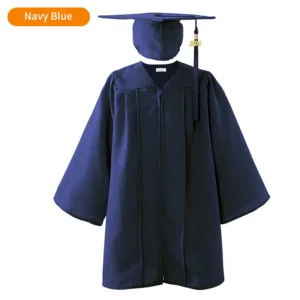 Shiny Kids Graduation Gown & Cap with Tassel Charm for Elementary School