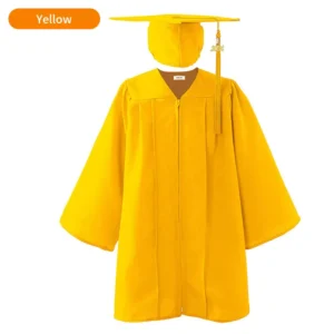Shiny Kids Graduation Gown & Cap with Tassel Charm for Elementary School