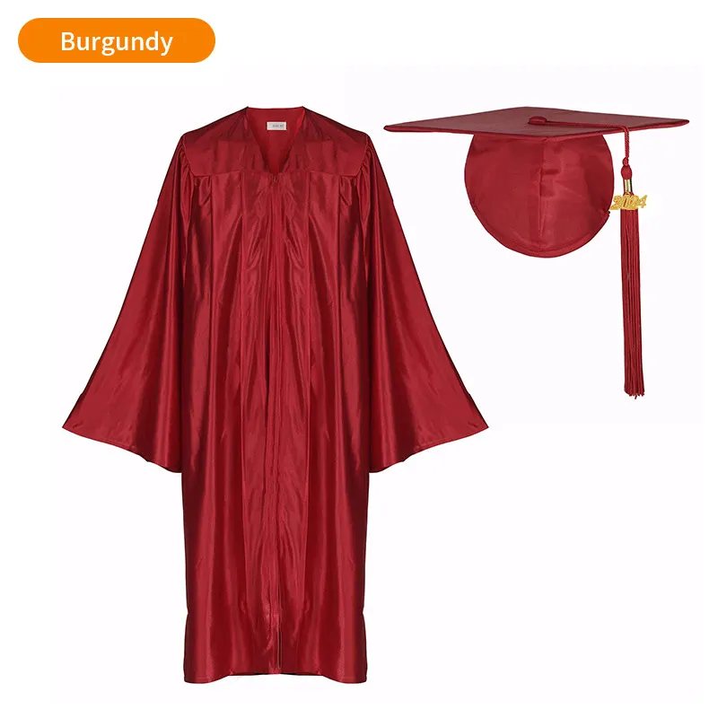 Shiny High School and Technical School Graduation Gown and Tasseled Cap - 12 Colors Available 2 Shiny Bachelor’s Graduation Gown and Tasseled Cap - 13 Colors Available