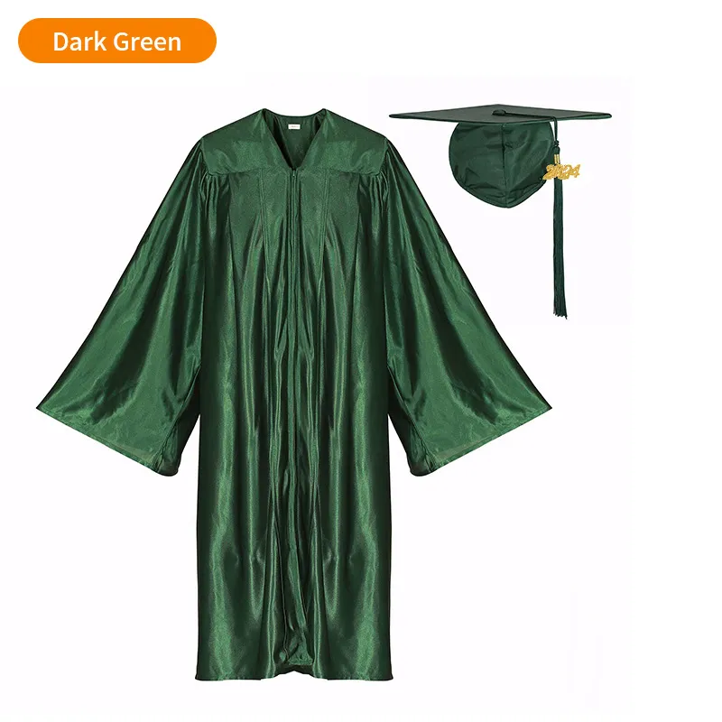 Shiny High School and Technical School Graduation Gown and Tasseled Cap - 12 Colors Available 11 Shiny Bachelor’s Graduation Gown and Tasseled Cap - 13 Colors Available