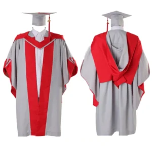 UK Deluxe Doctorate Graduation Gown, Hat, and Stole
