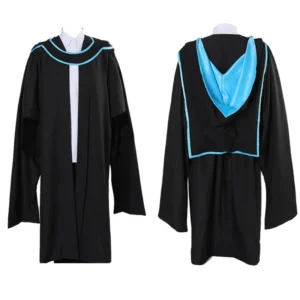 UK Deluxe Master’s Graduation Gown, Hat, and Stole
