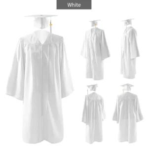 High School and Technical School Graduation Gown and Tasseled Cap - 12 Colors Available