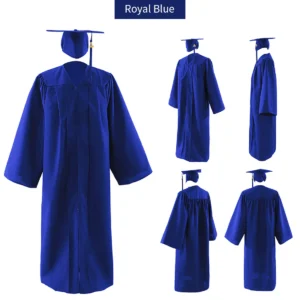 High School and Technical School Graduation Gown and Tasseled Cap - 12 Colors Available