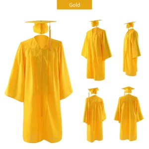 High School and Technical School Graduation Gown and Tasseled Cap - 12 Colors Available