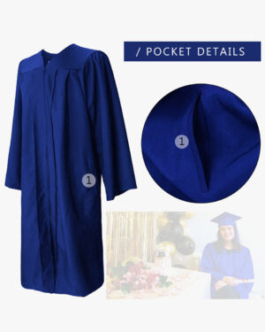100% Recycled Material High School Graduation Cap and Gown with Pockets - 3 Colors Available 17 HM0023 042c7f76 e077 41f4 ae05 ff42d131d9b6